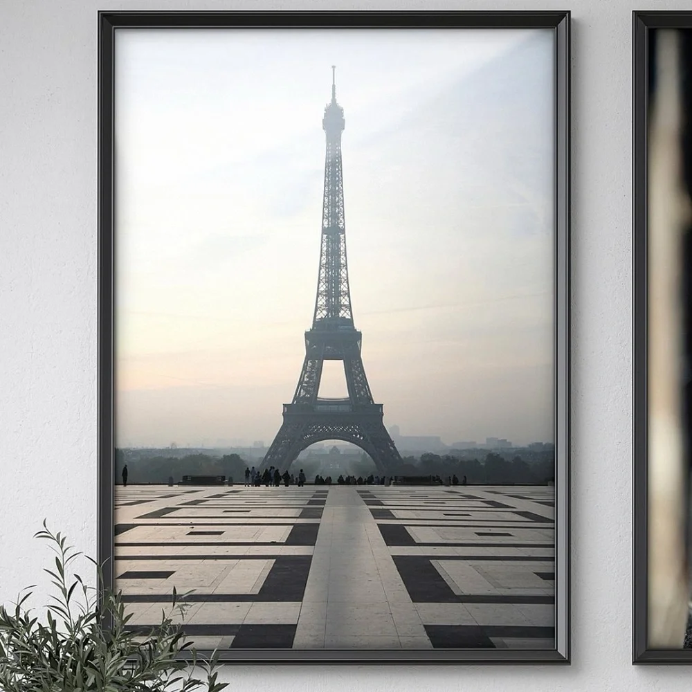 IKEA BILD Eiffel Tower Wall Art in Black and White